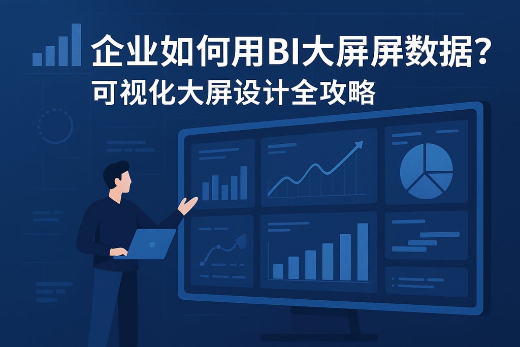 企业如何用BI大屏展示数据？可视化大屏设计全攻略"